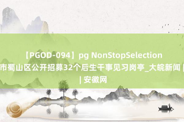 【PGOD-094】pg NonStopSelection 5 合肥市蜀山区公开招募32个后生干事见习岗亭_大皖新闻 | 安徽网