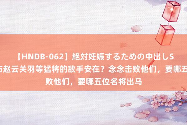 【HNDB-062】絶対妊娠するための中出しSEX！！ 吕布赵云关羽等猛将的敌手安在？念念击败他们，要哪五位名将出马